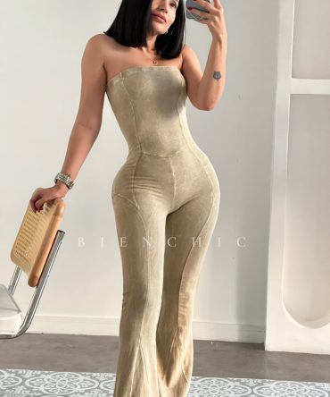 Enterizo Strapless Laluxe olive il